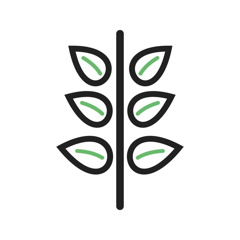 plant iii lijn groen en zwart pictogram vector