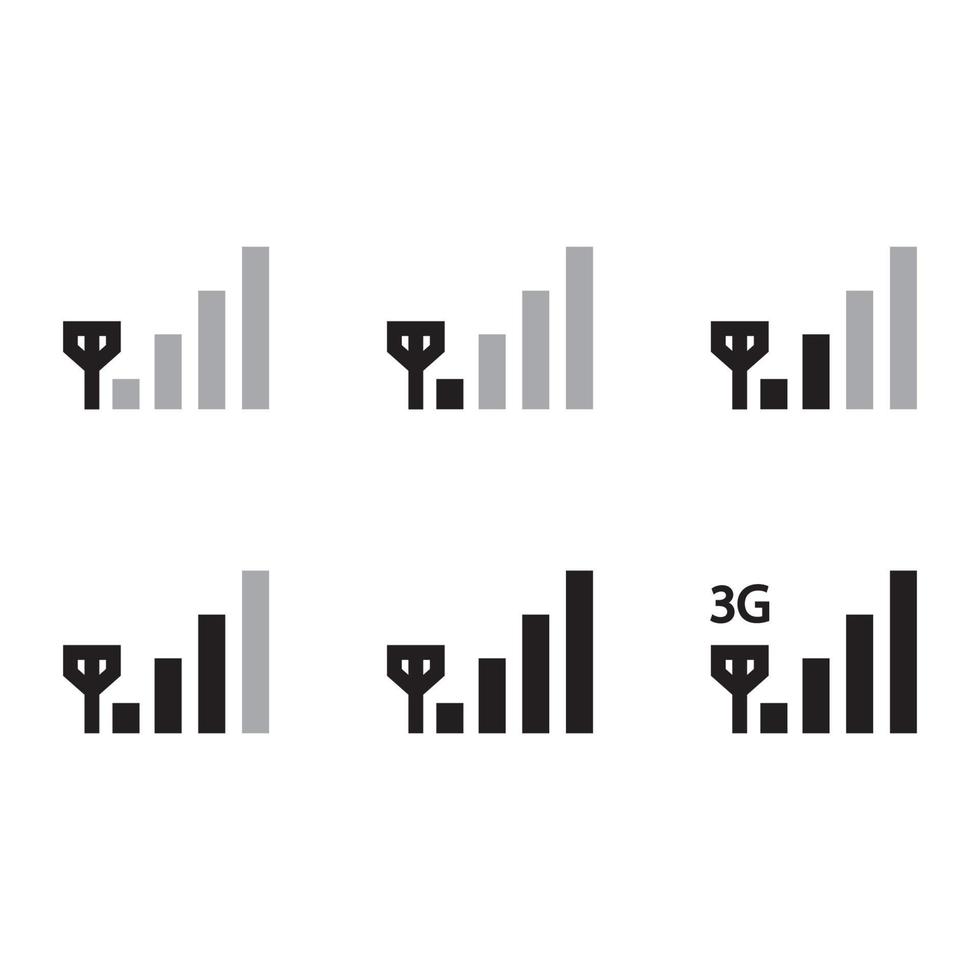 telefoon signaal pictogram eps 10 vector