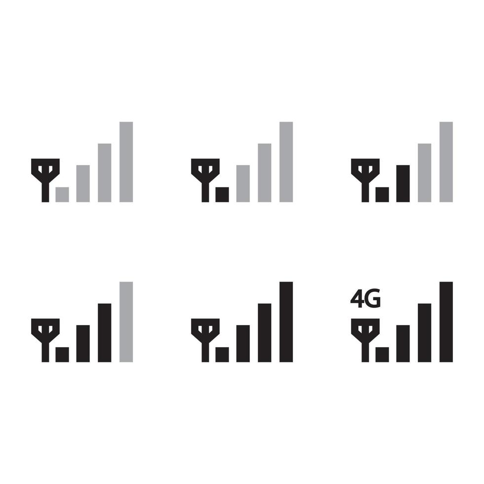 telefoon signaal pictogram eps 10 vector