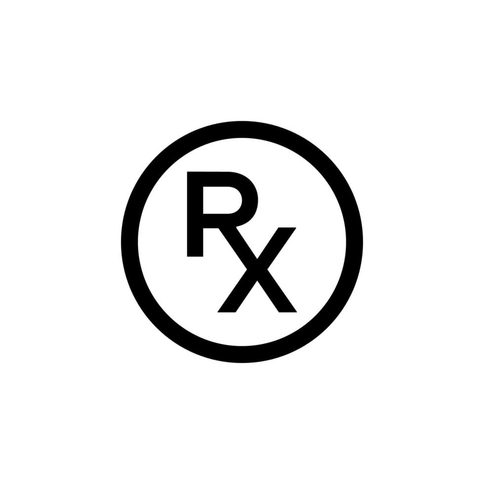 rx pictogram eps 10 vector