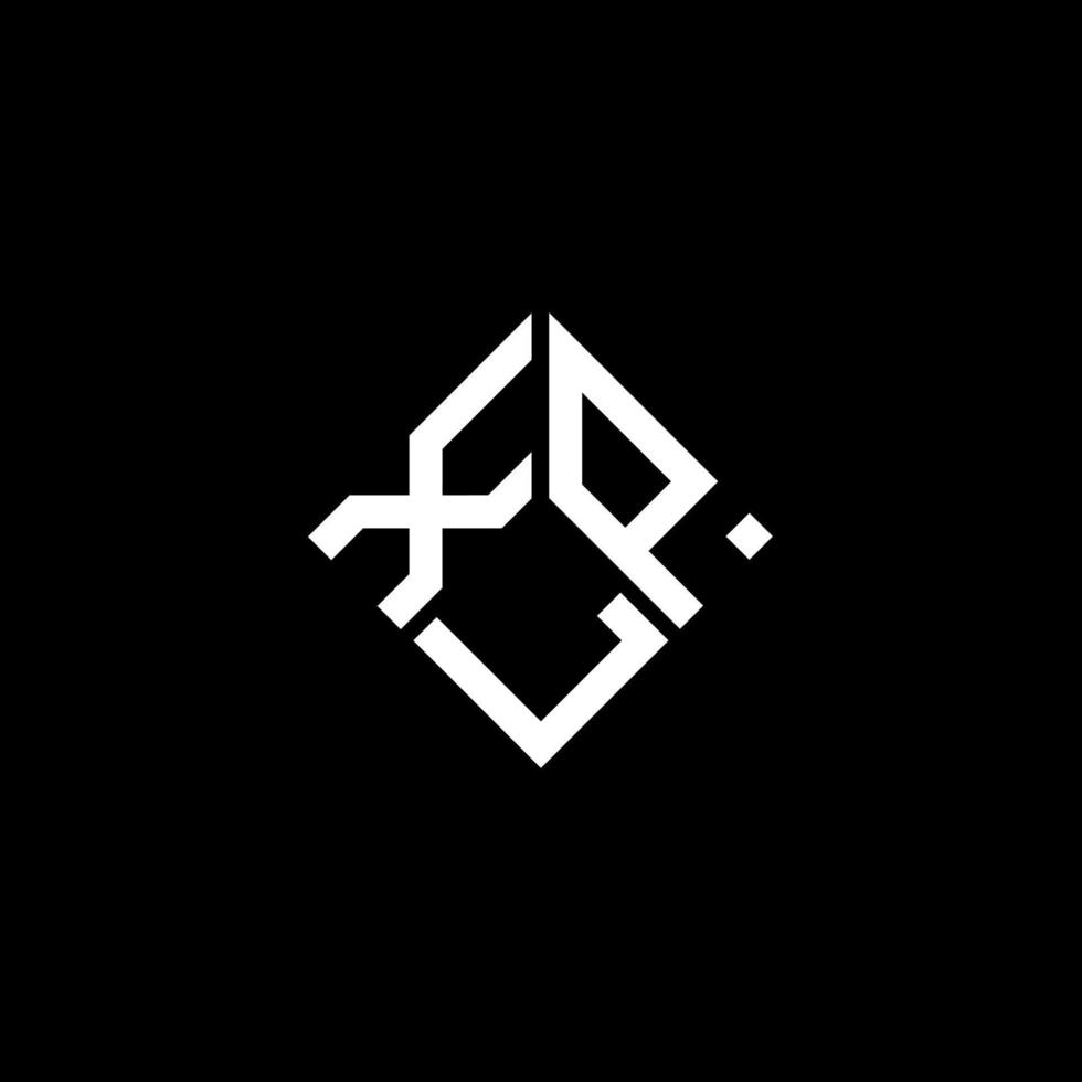 xlp brief logo ontwerp op zwarte achtergrond. xlp creatieve initialen brief logo concept. xlp brief ontwerp. vector