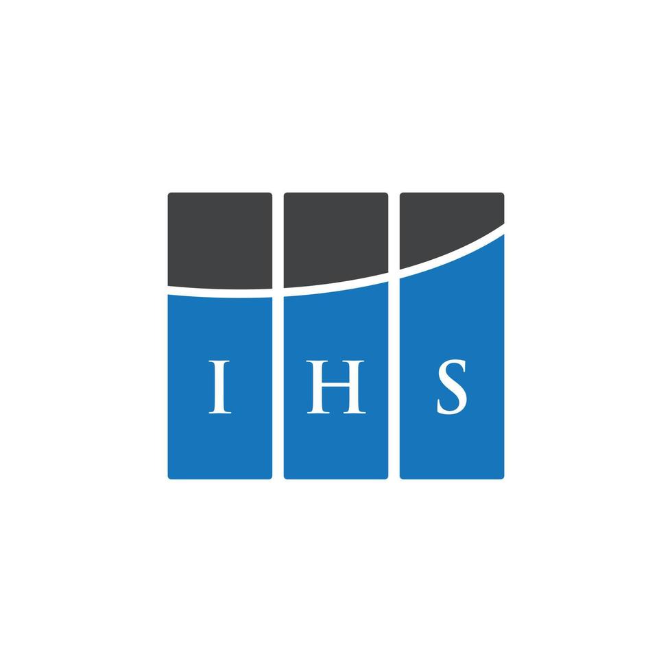 ihs brief logo ontwerp op witte achtergrond. ihs creatieve initialen brief logo concept. ihs-briefontwerp. vector