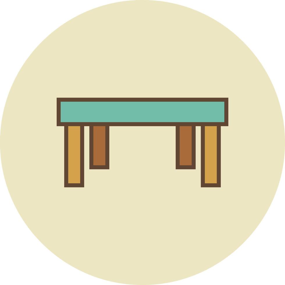 tafel gevuld retro vector