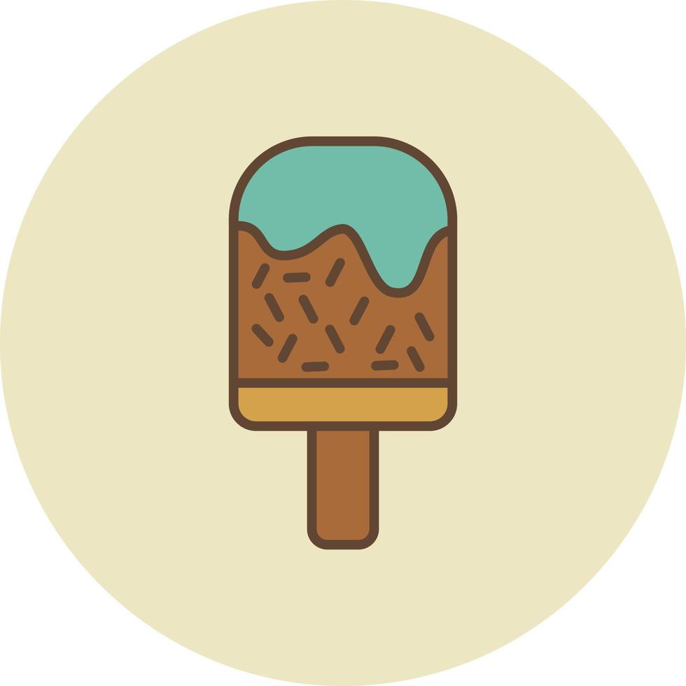 popsicle gevuld retro vector