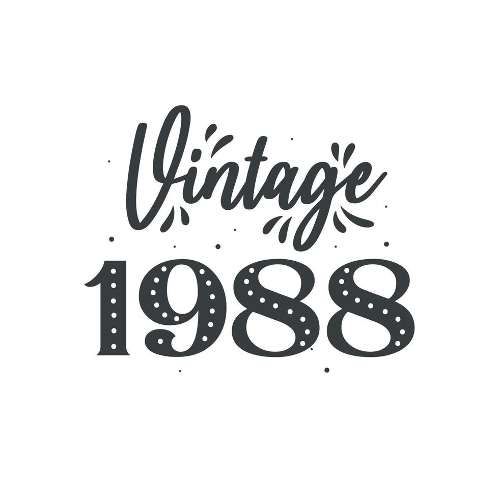 geboren in 1988 vintage retro verjaardag, vintage 1988 vector