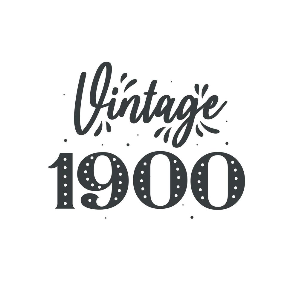 geboren in 1900 vintage retro verjaardag, vintage 1900 vector