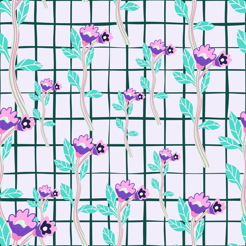 abstract bloemen naadloos patroon. creatief bloemenbehang. naïeve kunststijl. vector