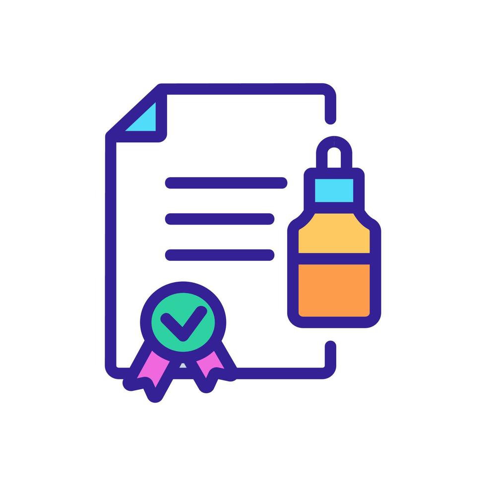 gedocumenteerd serum gebruik pictogram vector overzicht illustratie