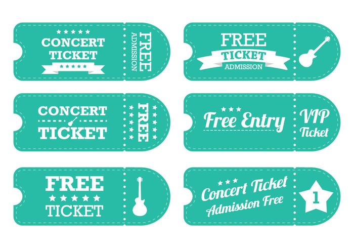 Vintage Blauwe Ticket Vector