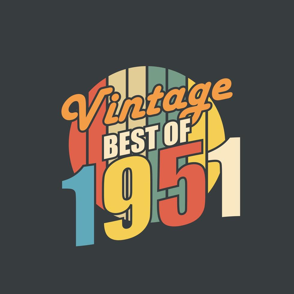 vintage beste van 1952. 1952 vintage retro verjaardag vector