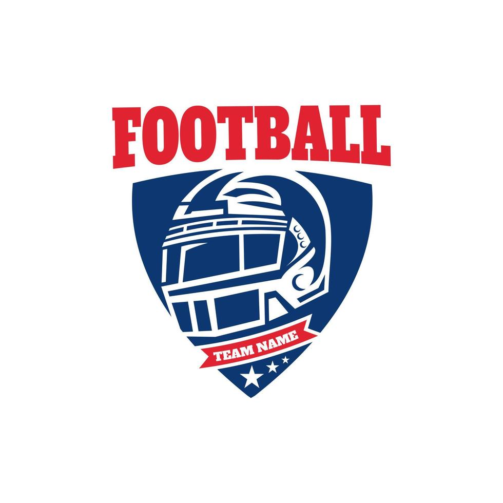 logo ontwerp speler helm, Amerikaans voetbaltoernooi, sport, embleem, ontwerpsjabloon. vector