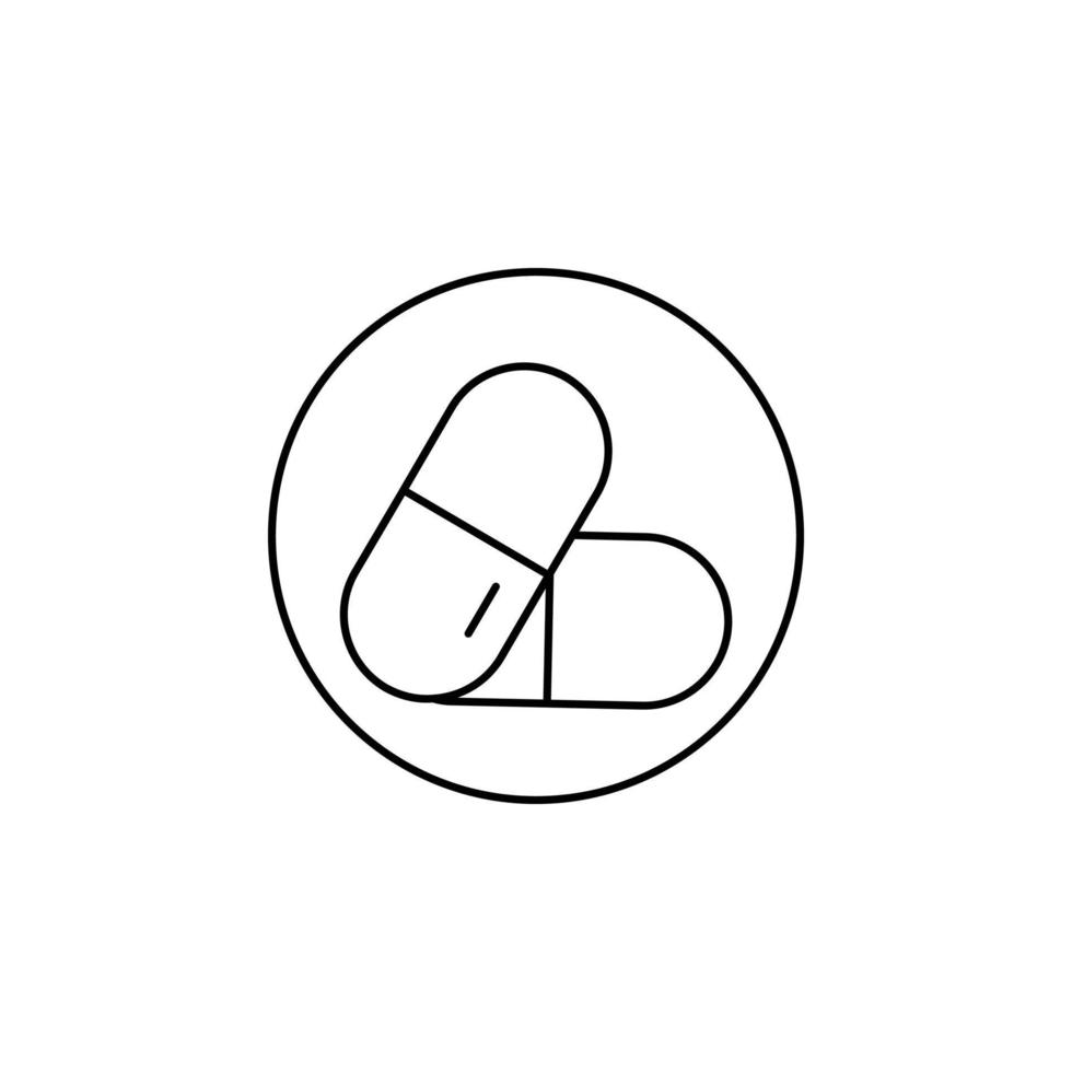 pictogram medische pillen vector