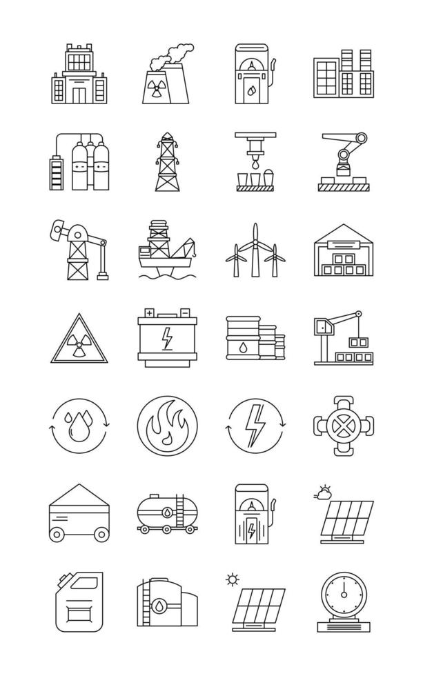 industrieel pictogram gratis vector