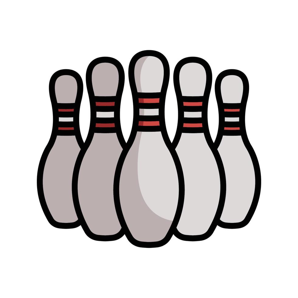 bowling pictogram vector ontwerpsjabloon