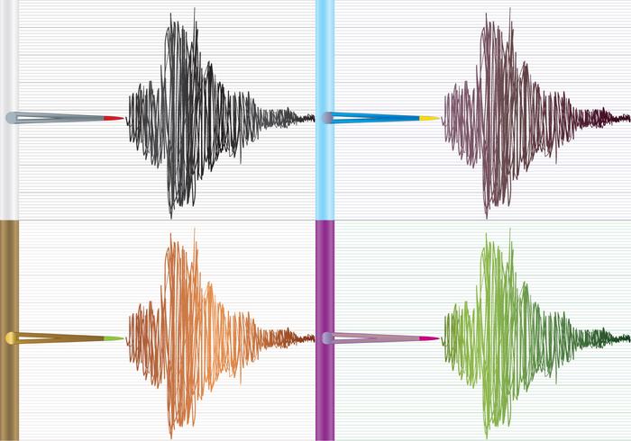 Seismograaf Achtergrond vector