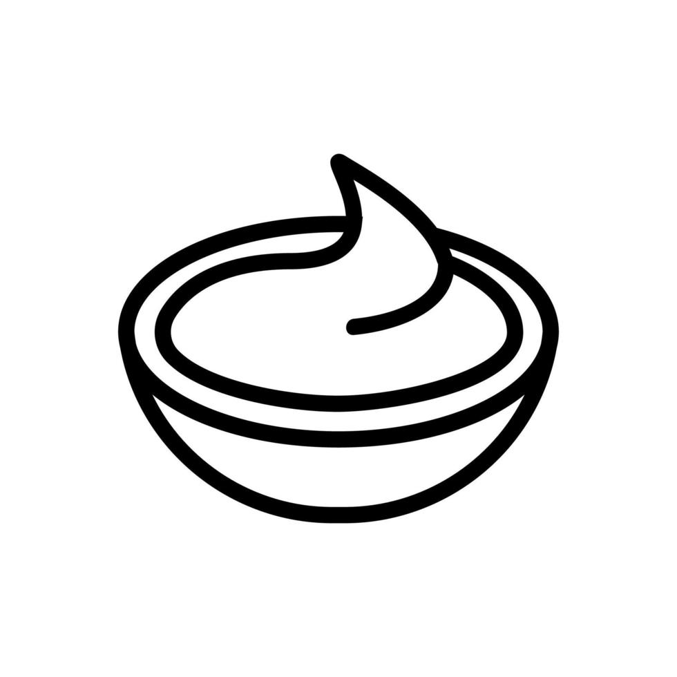 saus pictogram vector. geïsoleerde contour symbool illustratie vector