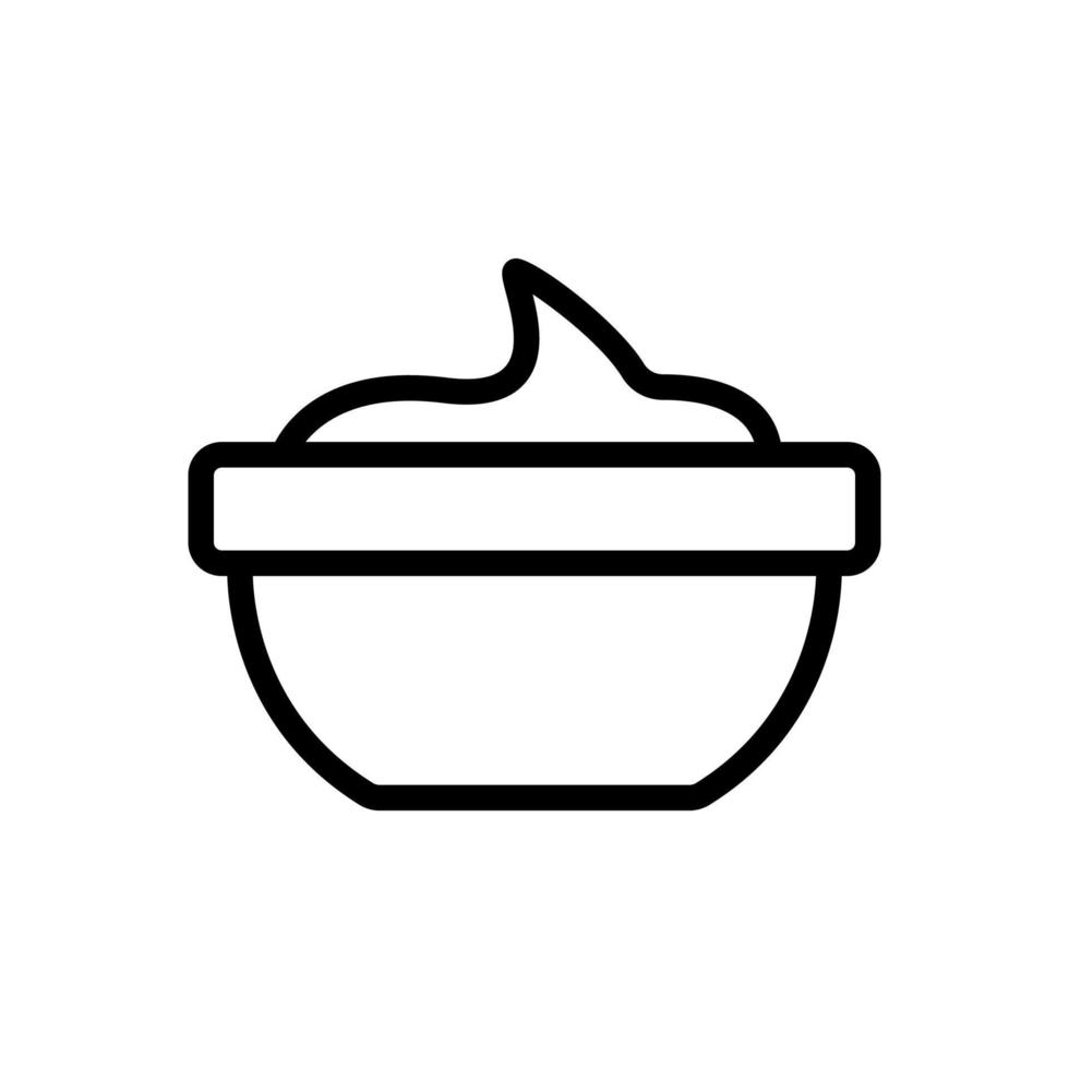 saus pictogram vector. geïsoleerde contour symbool illustratie vector