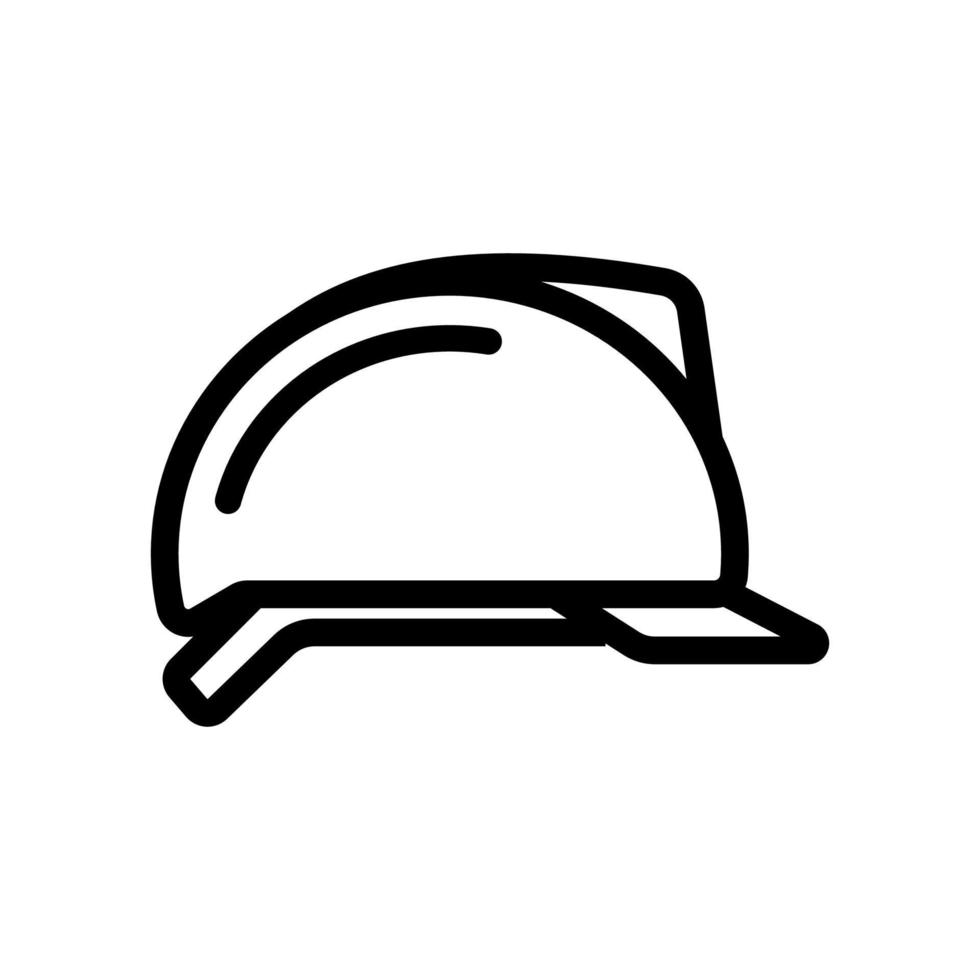 helm pictogram vector. geïsoleerde contour symbool illustratie vector