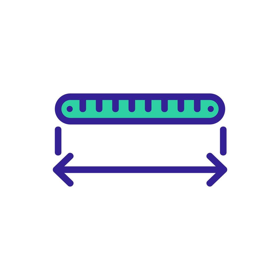 meten millimeter schaal pictogram vector overzicht illustratie