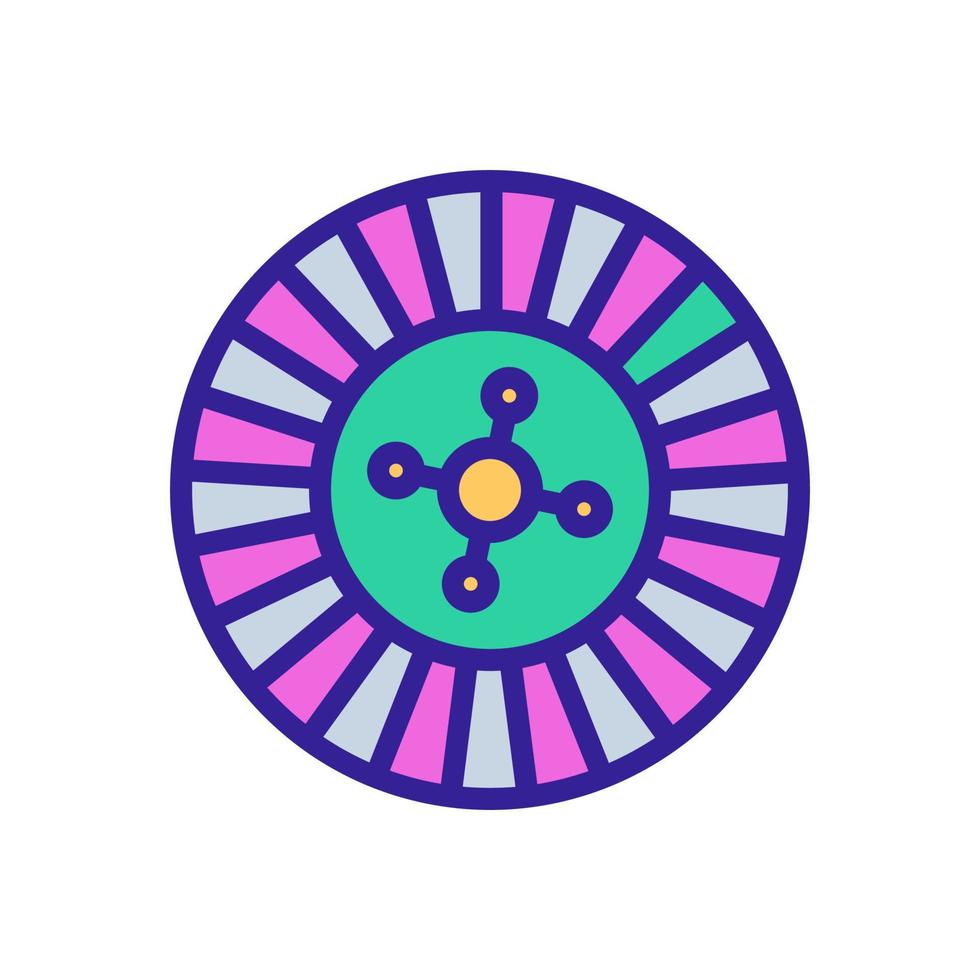 roulette casino pictogram vector. geïsoleerde contour symbool illustratie vector