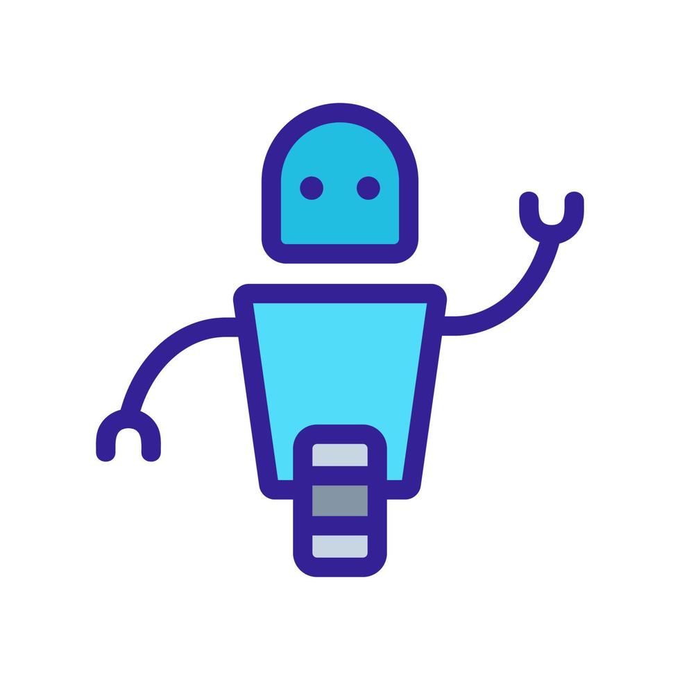 robot pictogram vector. geïsoleerde contour symbool illustratie vector