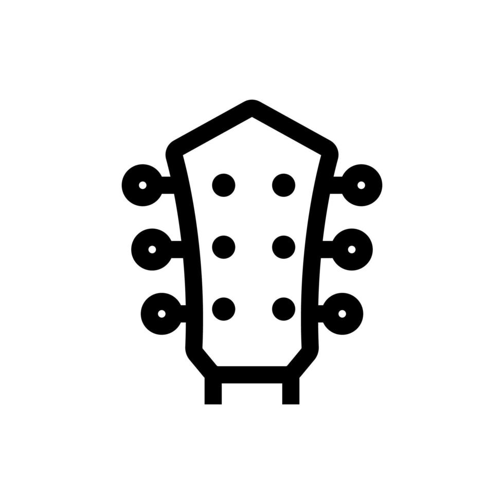 rockmuziek pictogram vector. geïsoleerde contour symbool illustratie vector