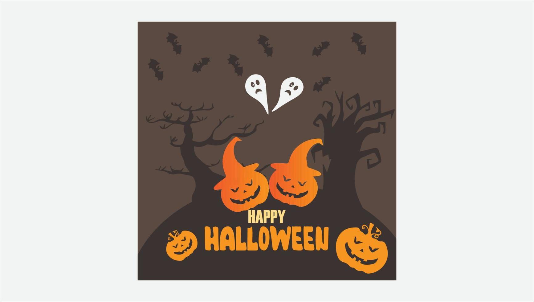 happy halloween-illustratiesjabloon vector