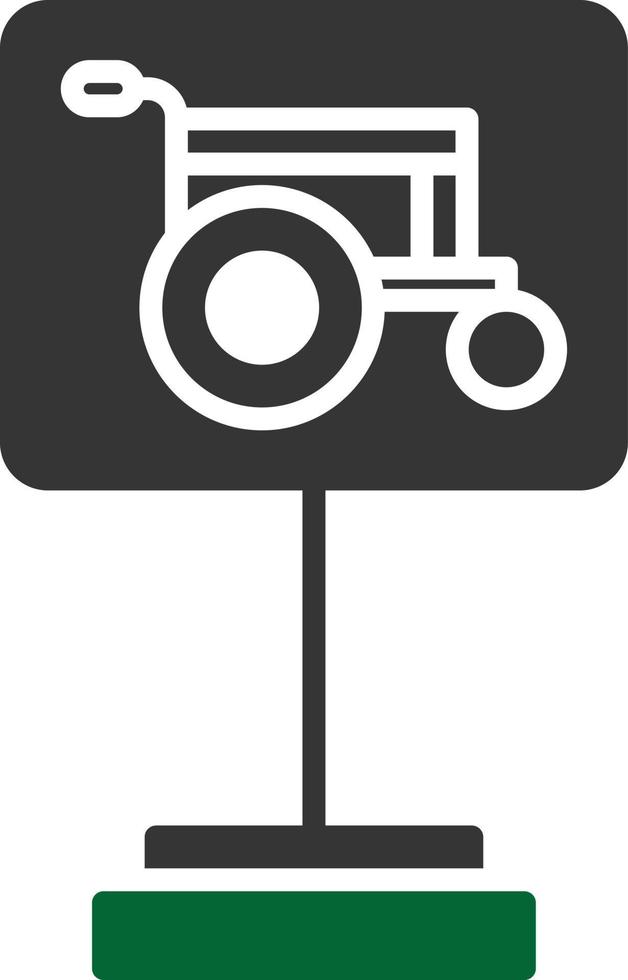 parkeerglyph twee kleuren vector