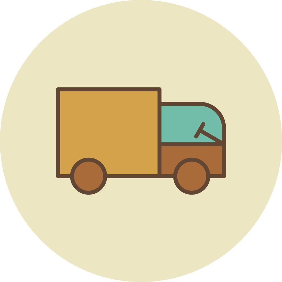 bakkerij vrachtwagen gevuld retro vector