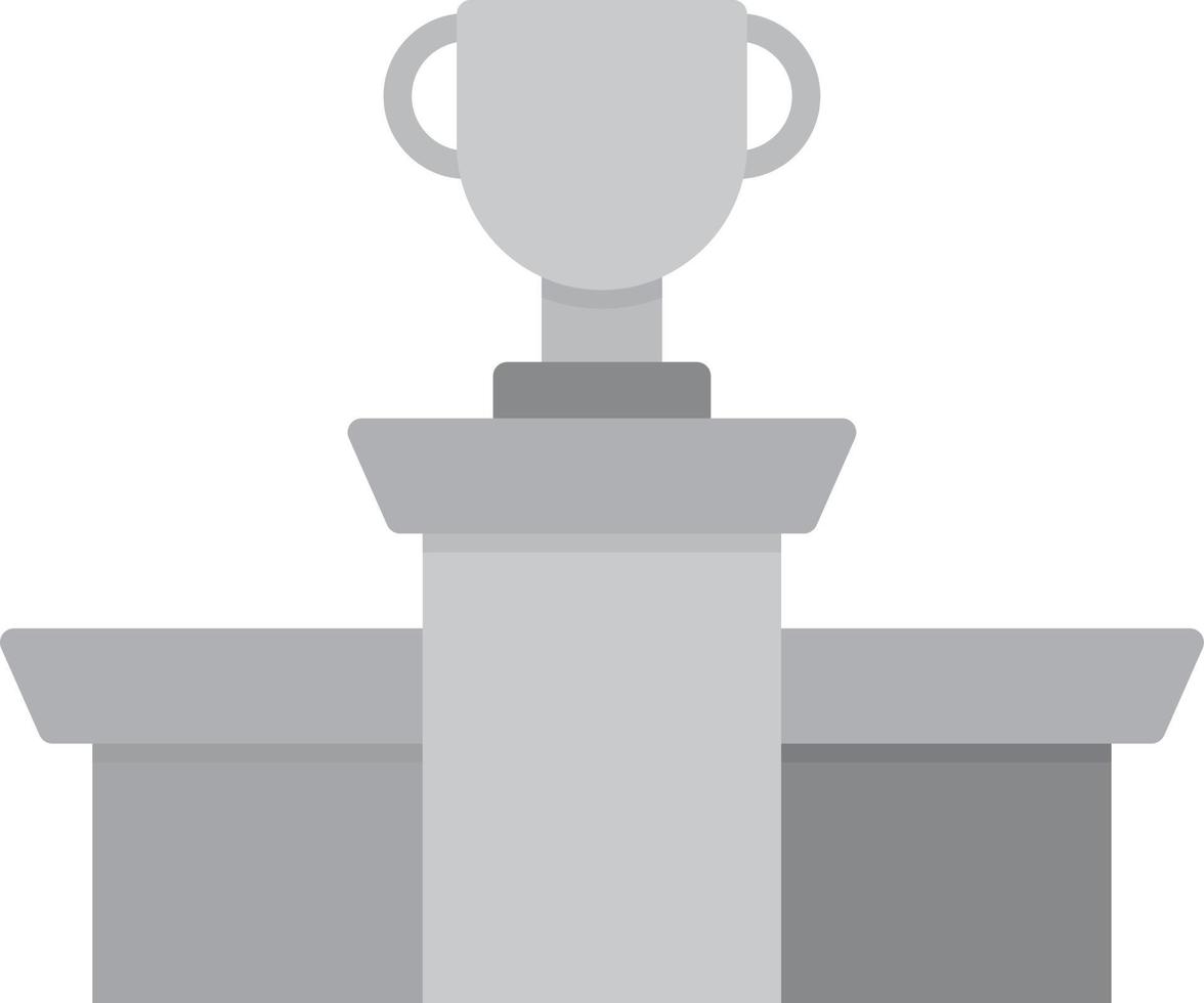 podium plat grijstinten vector