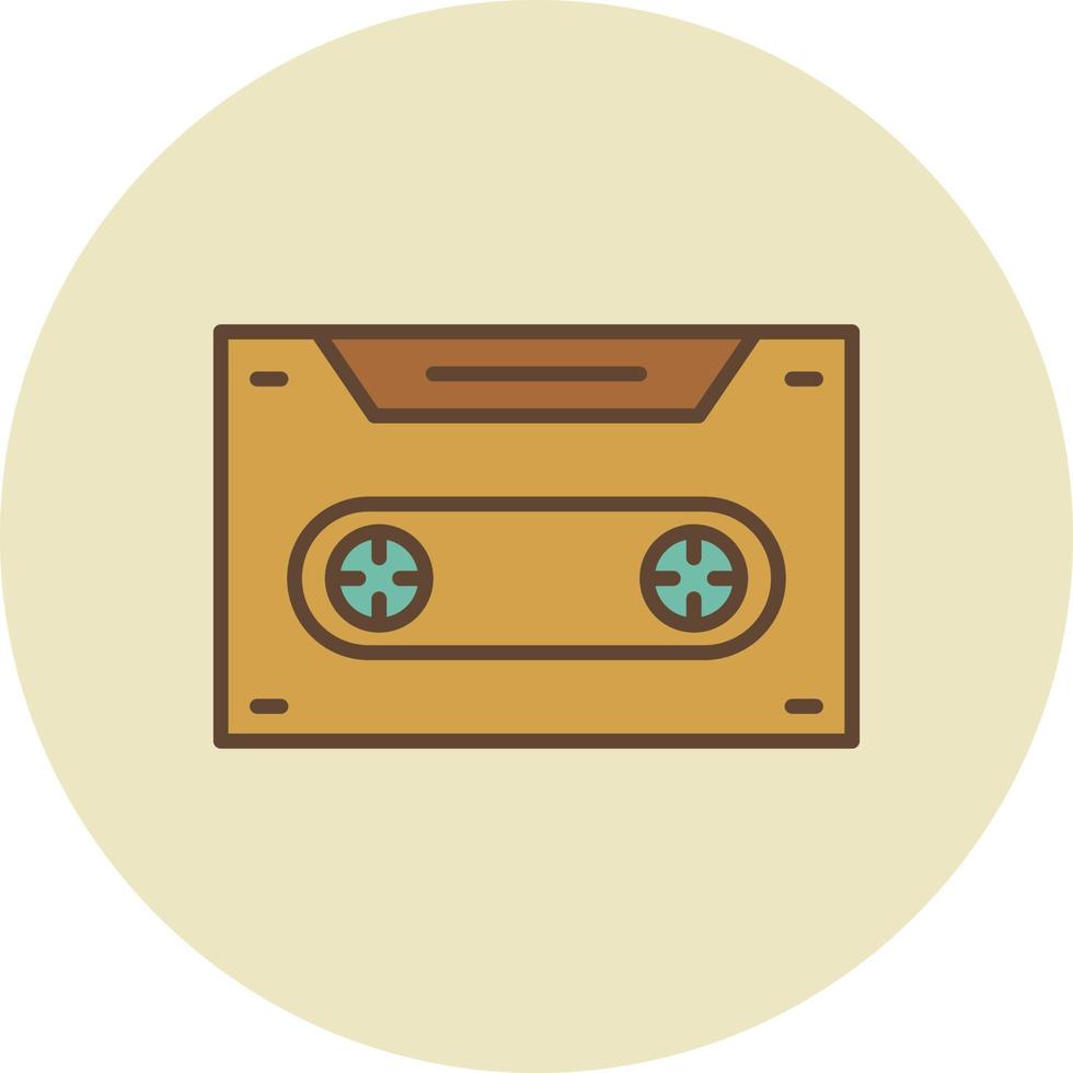 cassette gevuld retro vector