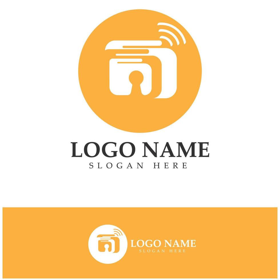 e-wallet logo ontwerp pictogram vector