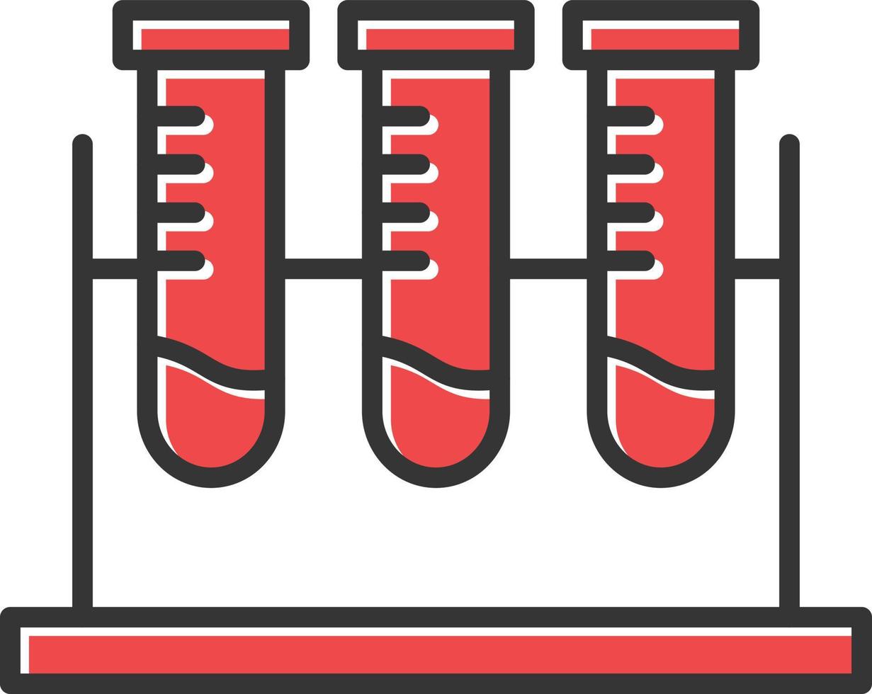 reageerbuis gevuld icoon vector
