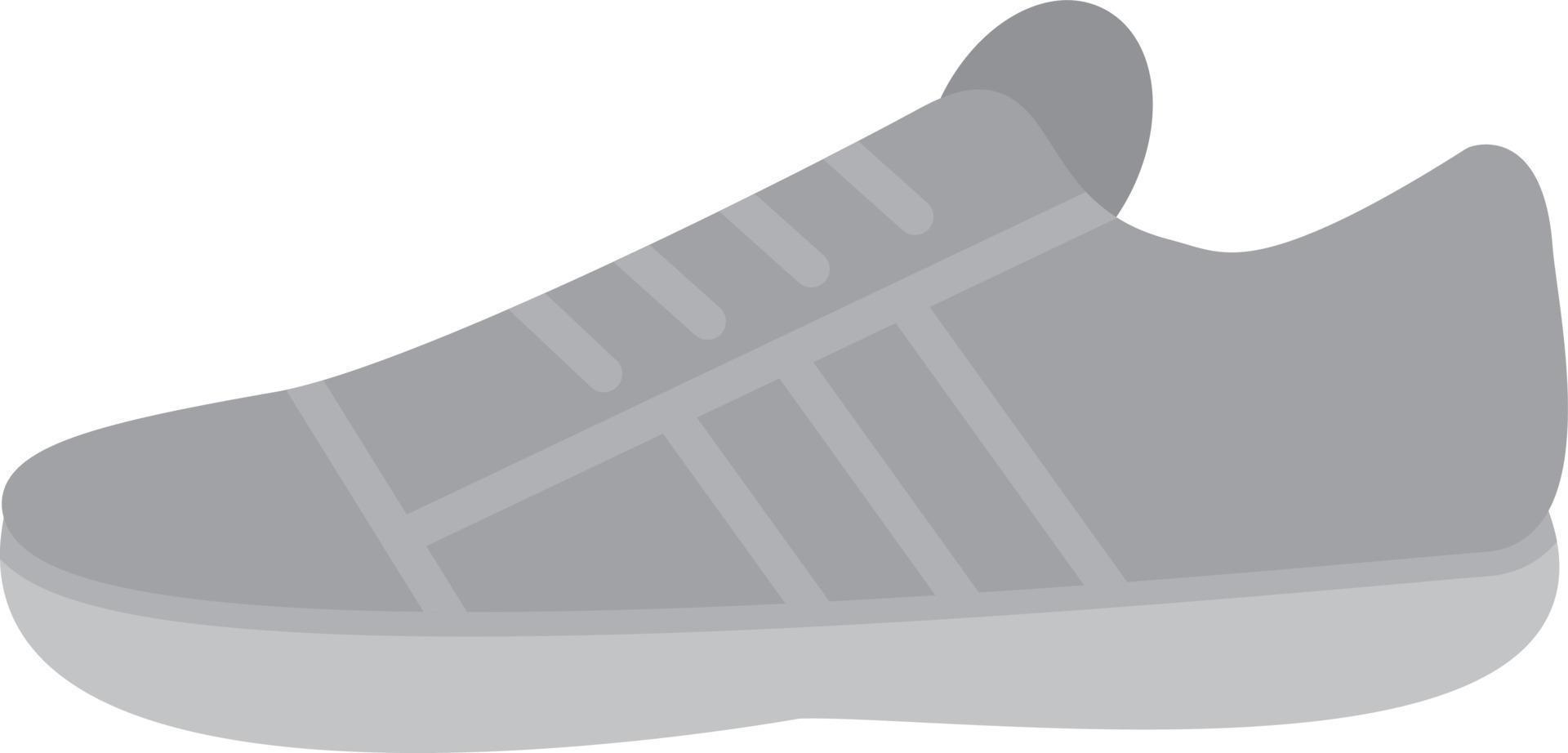 sneakers plat grijstinten vector