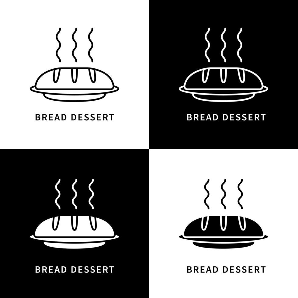 brood dessert icoon. brood tarwe logo. bakkerij en kookgerei vector symbool