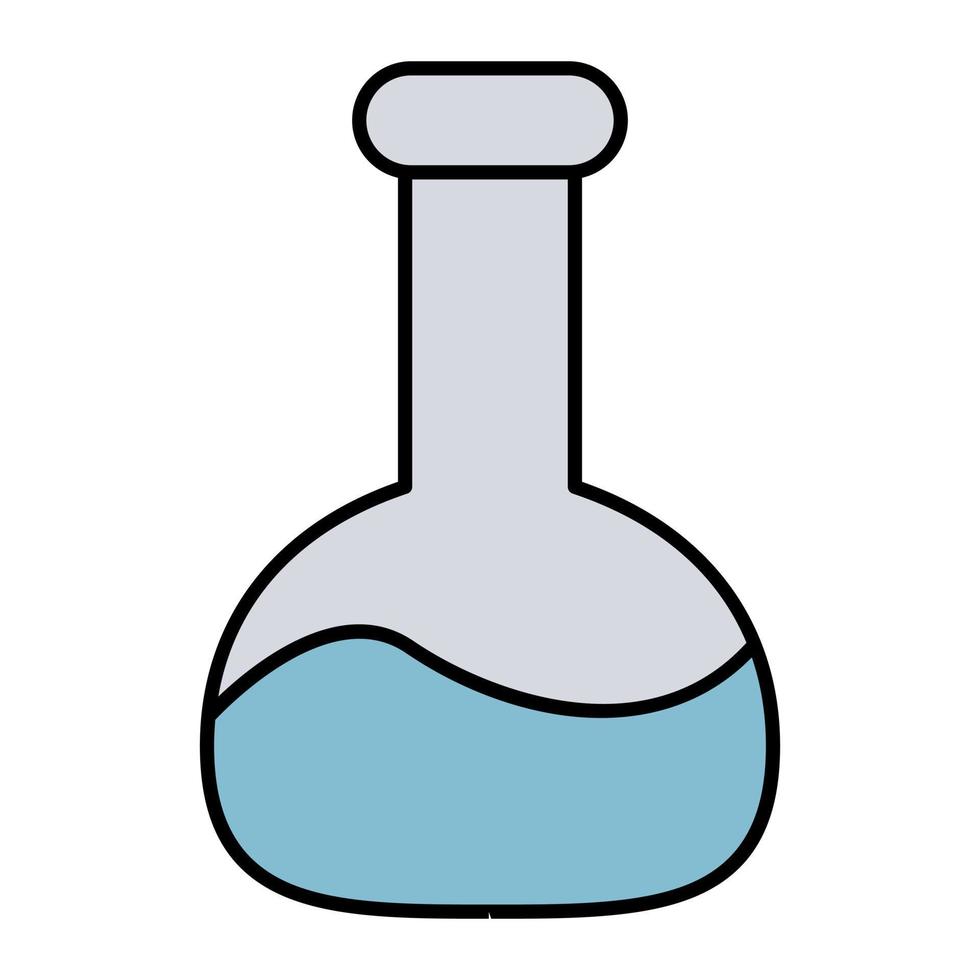 chemische vloeistof pictogram cartoon. laboratorium symbool vector