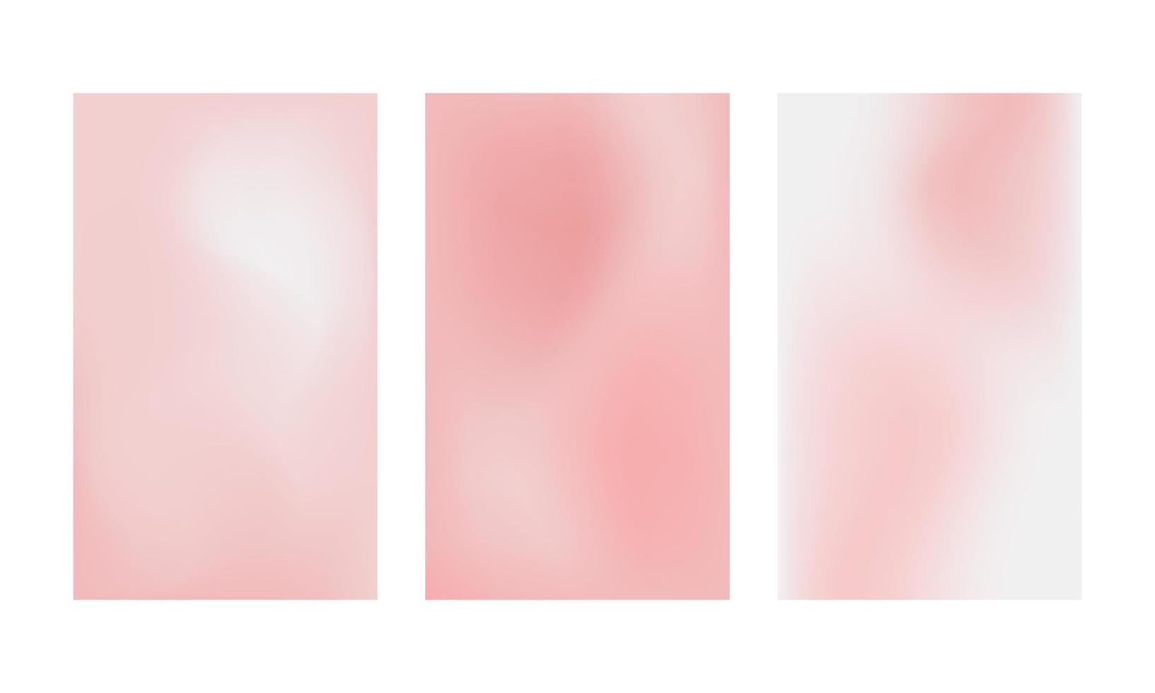 set van vector verlopen in roze pastelkleuren. voor covers, wallpapers, branding en andere projecten.