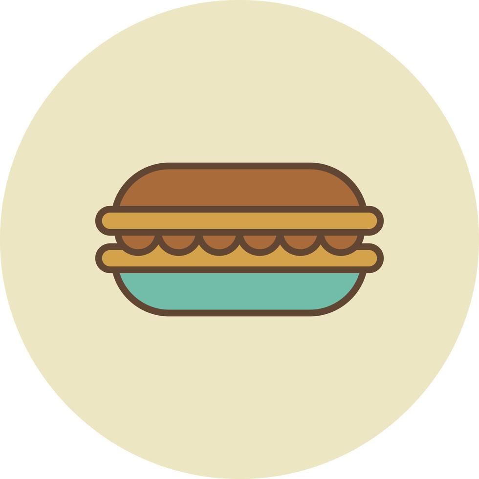 macaron gevuld retro vector