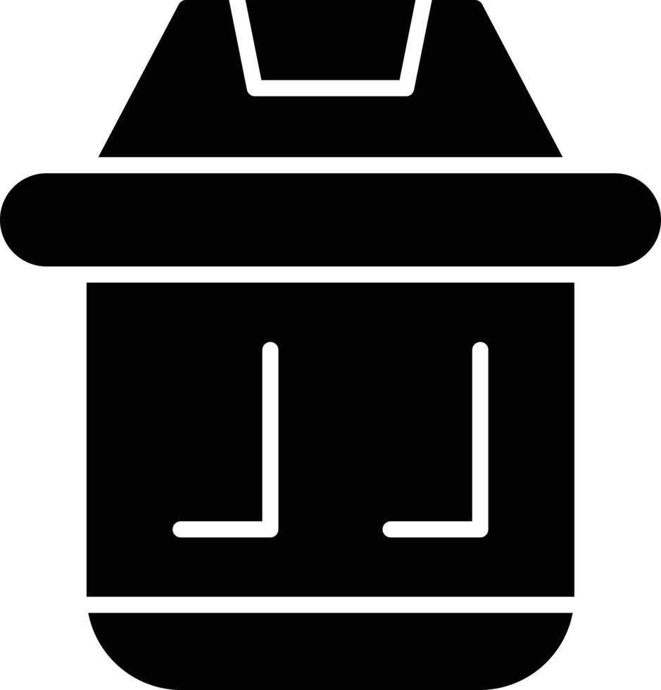 prullenbak glyph-pictogram vector