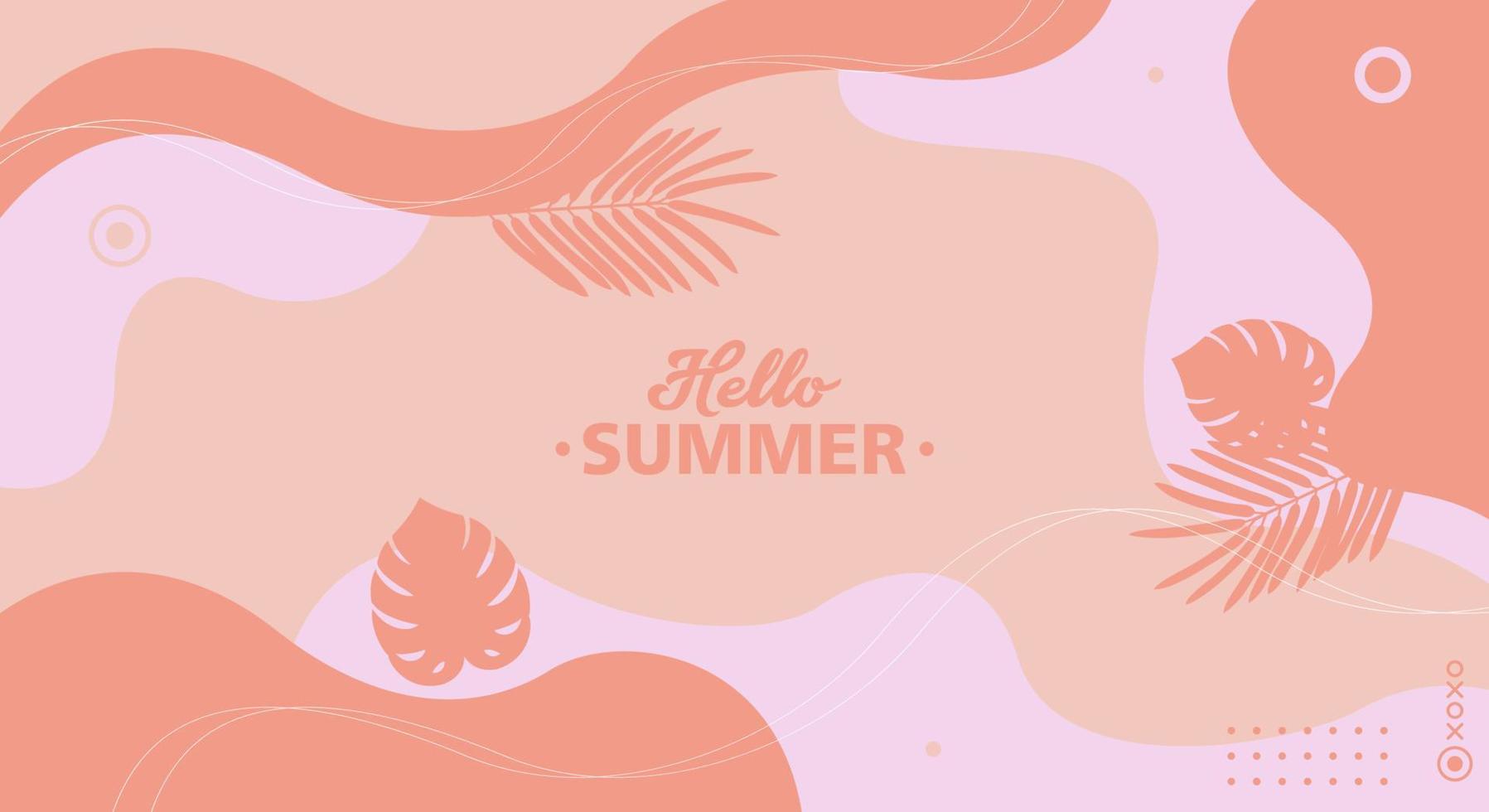 trendy zomer verkoop achtergrond en banner ontwerp voor doodle geometrische achtergrond. hedendaagse moderne trendy vectorillustraties. elke achtergrond is geïsoleerd. pastelkleuren vector