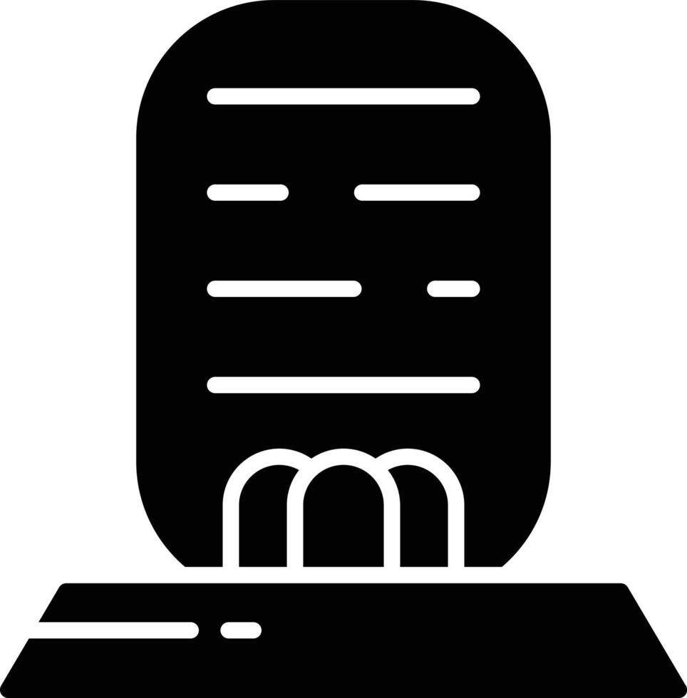 cartouche glyph icoon vector