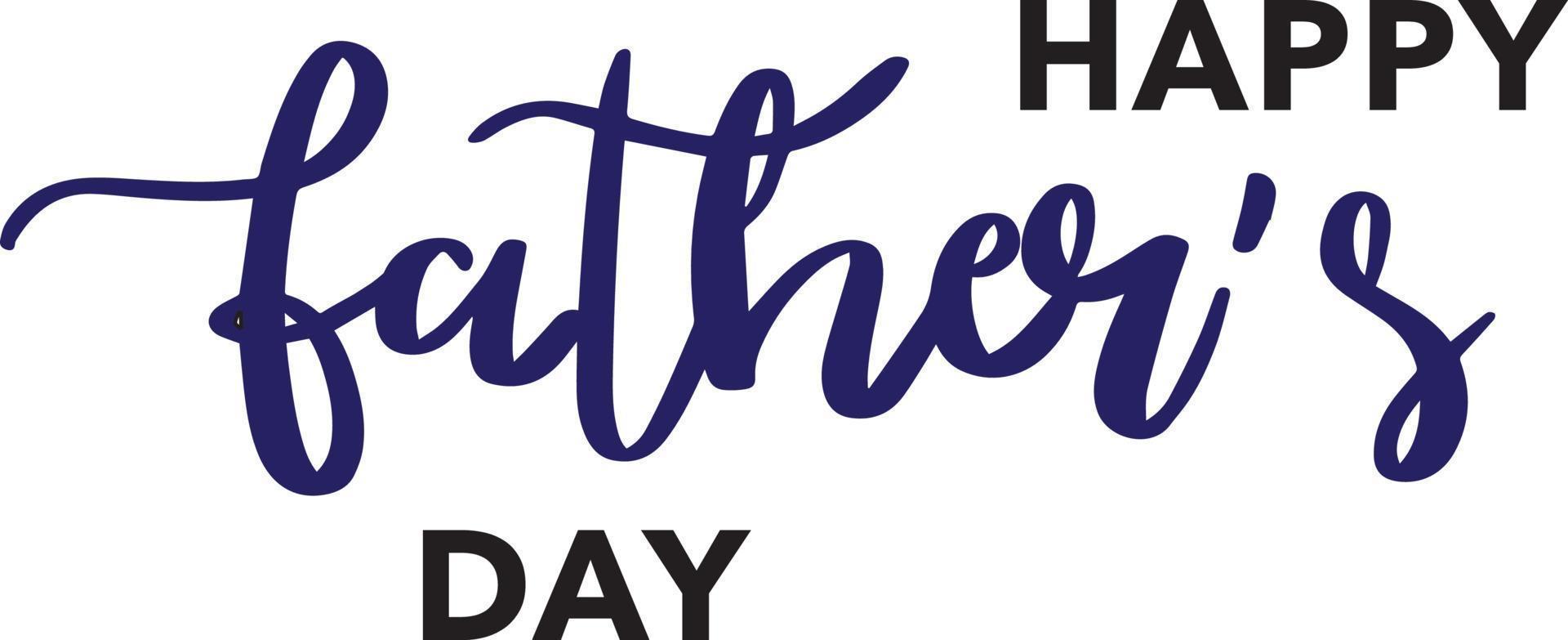 gelukkige vaderdag belettering vector