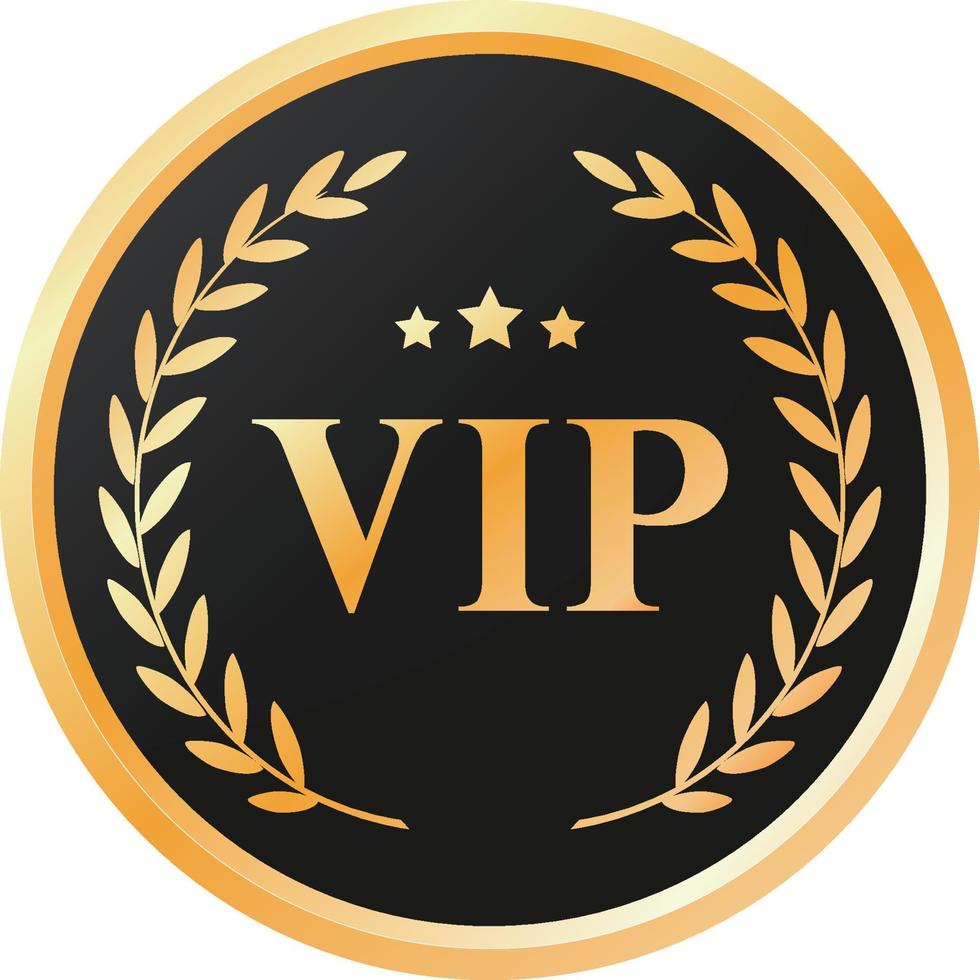 VIP-kwaliteitsbadge of label van element vector