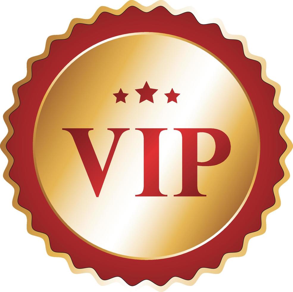 VIP-kwaliteitsbadge of label van element vector