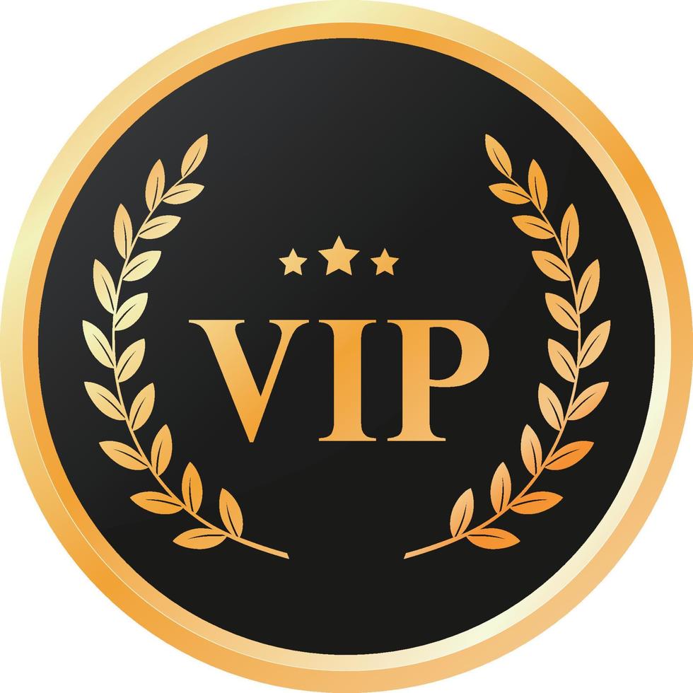 VIP-kwaliteitsbadge of label van element vector
