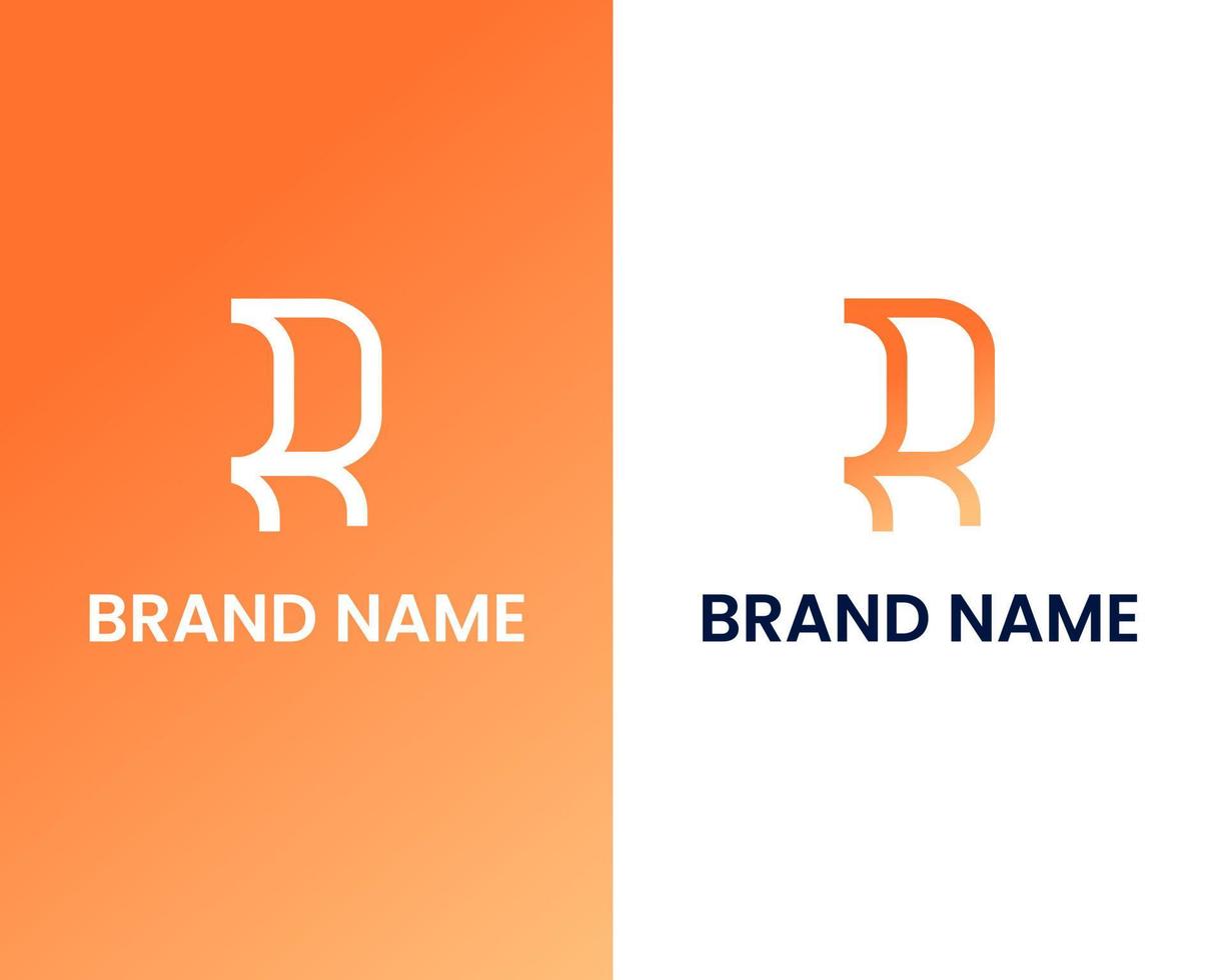 letter r modern logo ontwerpsjabloon vector