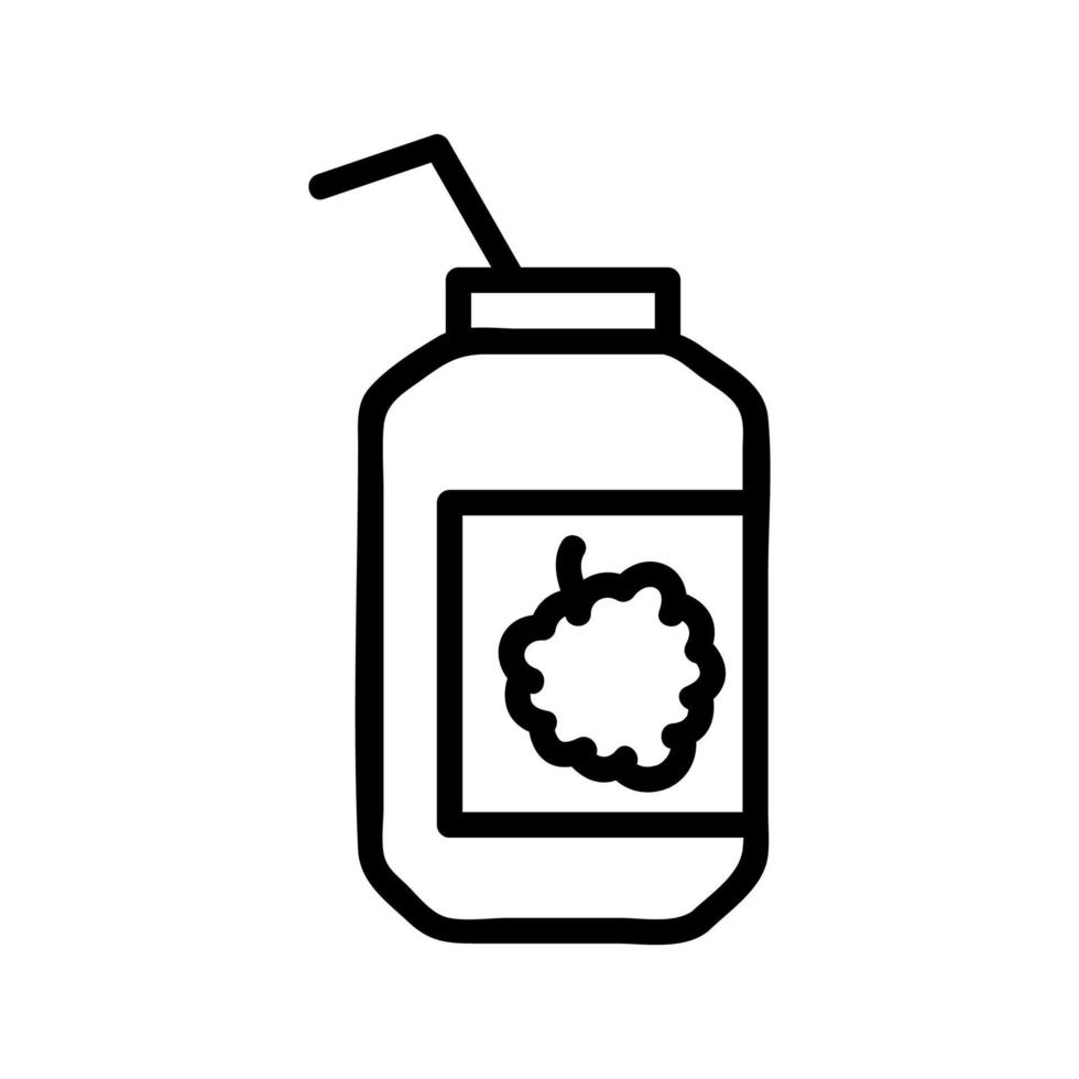 framboos drankje pictogram vector. geïsoleerde contour symbool illustratie vector