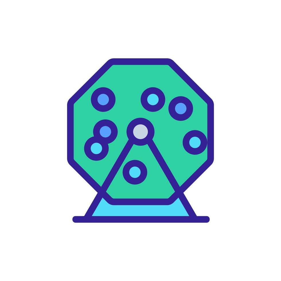 bingo loterij pictogram vector overzicht illustratie