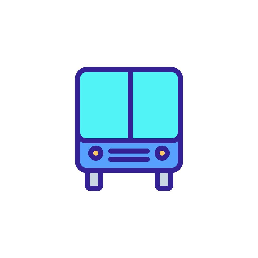 bus stad vector pictogram. geïsoleerde contour symbool illustratie