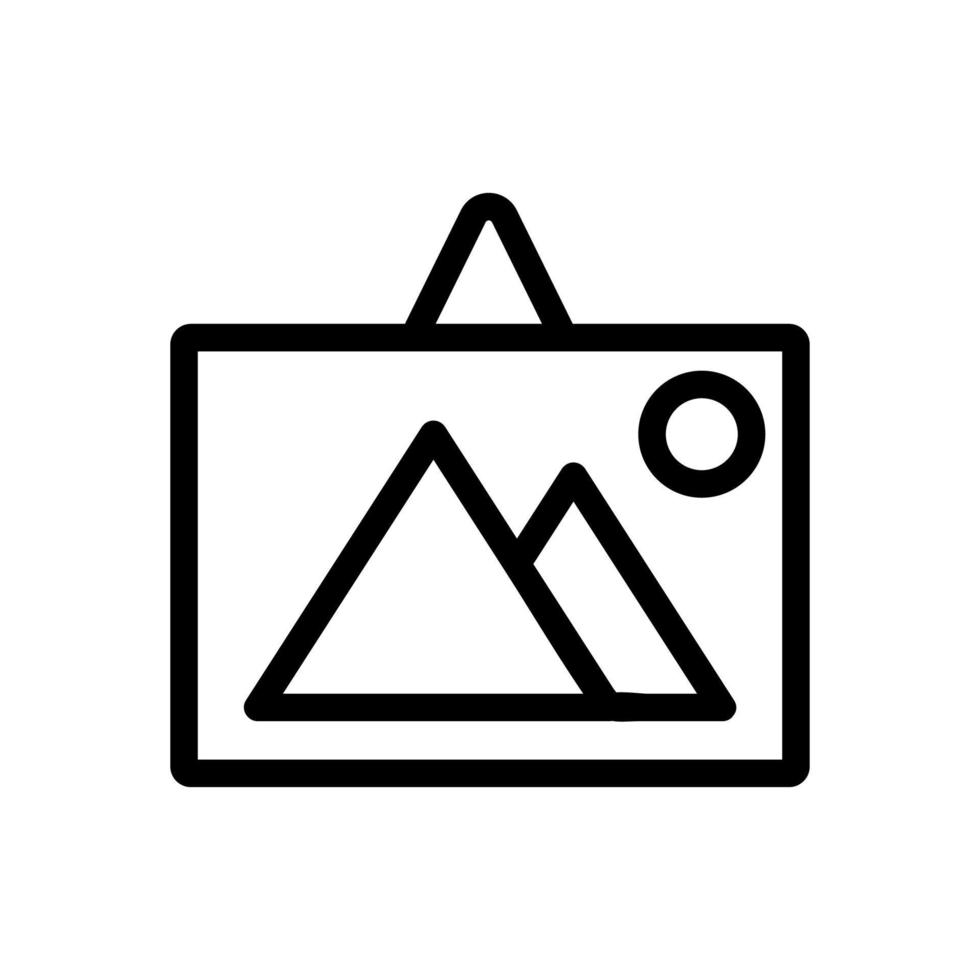 Egypte piramide pictogram vector. geïsoleerde contour symbool illustratie vector